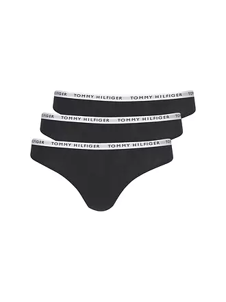TOMMY HILFIGER | String lot de 3 | schwarz